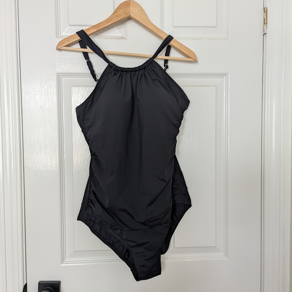 Black One-Piece Swimsuit